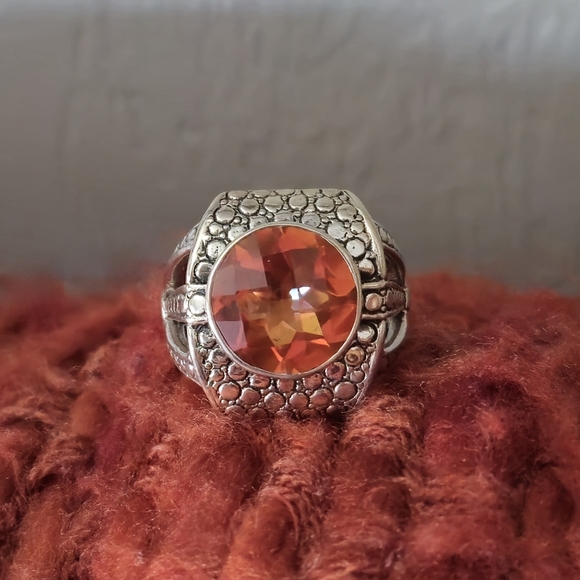 Nicky Butler 925 Sterling Silver Honey Quartz Designer Signed Ring NB Size 8 NWT - Picture 2 of 16